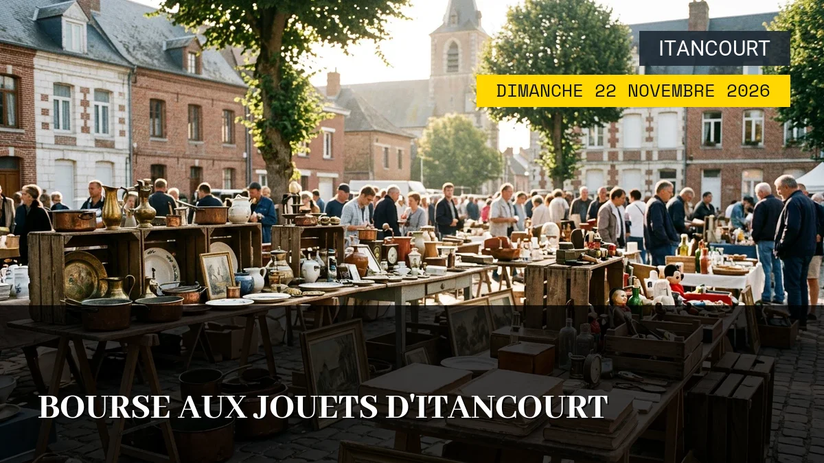 Affiche de l'événement : Bourse aux Jouets d&rsquo;Itancourt – Dimanche 22 Novembre 2026