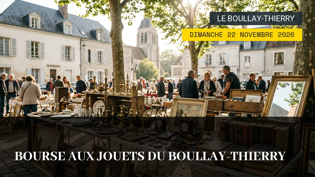 Affiche de l'événement : Bourse aux jouets du Boullay-Thierry – Dimanche 22 Novembre 2026