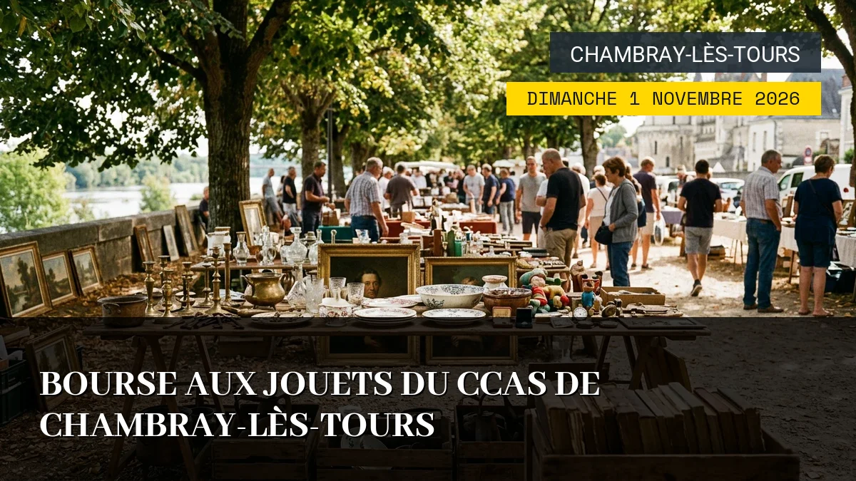 Affiche de l'événement : Bourse aux jouets du CCAS de Chambray-lès-Tours – Dimanche 1 Novembre 2026