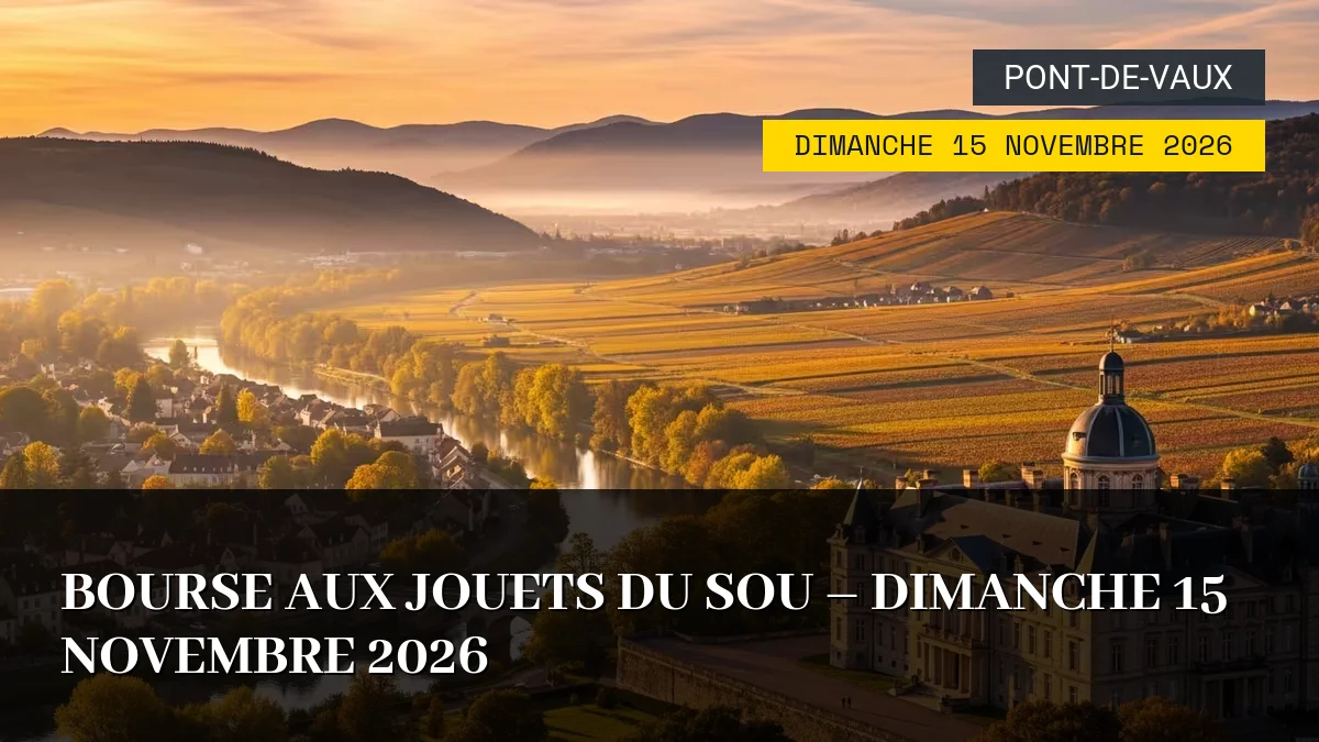 Affiche de l'événement : Bourse aux jouets du Sou – Dimanche 15 Novembre 2026