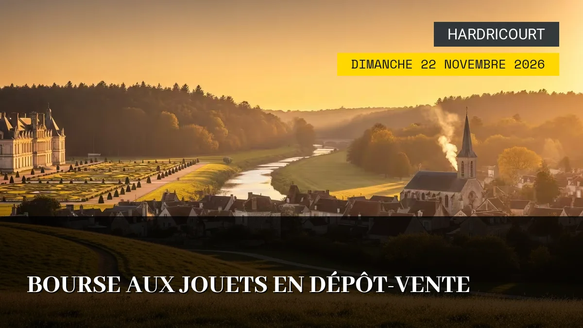 Affiche de l'événement : Bourse aux Jouets en Dépôt-Vente – Dimanche 22 Novembre 2026