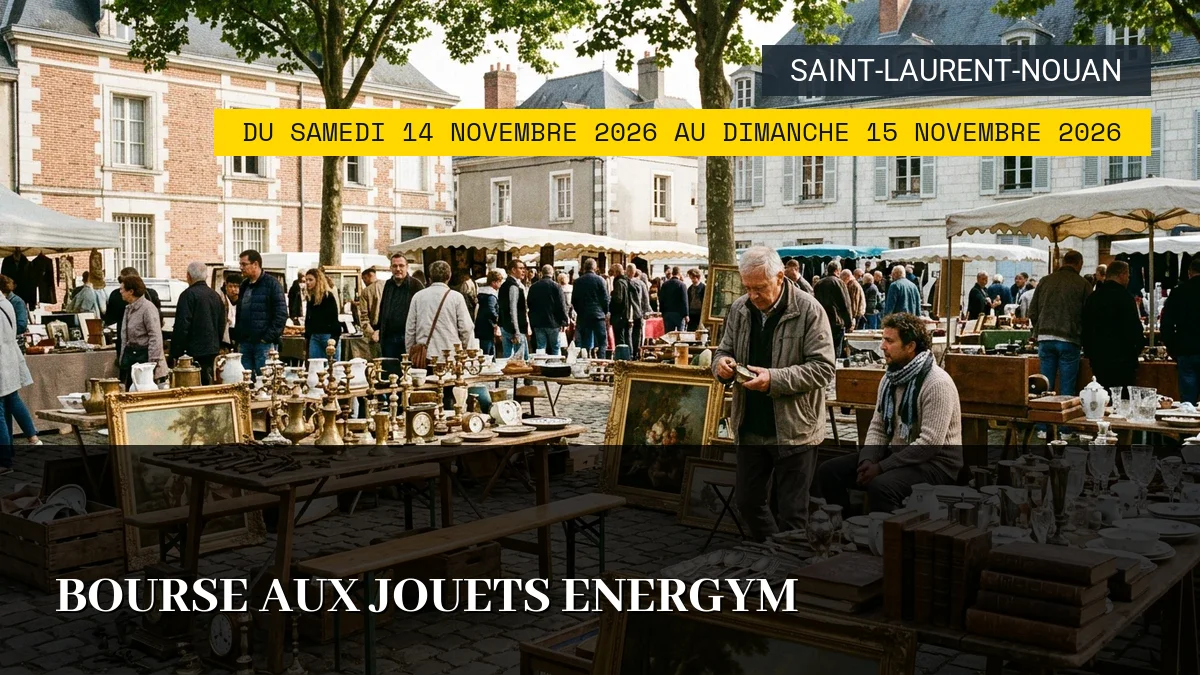 Affiche de l'événement : Bourse aux Jouets Energym – Du Samedi 14 Novembre 2026 au Dimanche 15 Novembre 2026