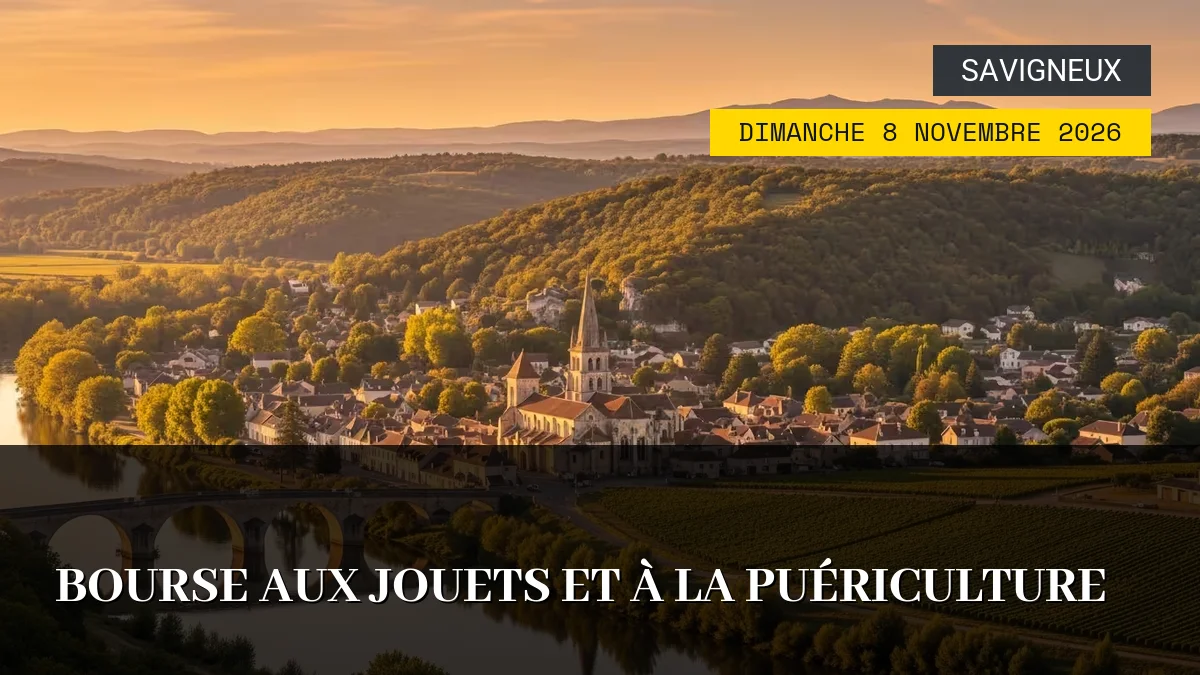Affiche de l'événement : Bourse aux Jouets et à la Puériculture – Dimanche 8 Novembre 2026