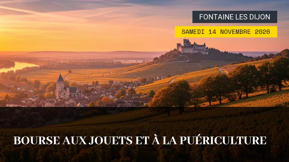 Affiche de l'événement : Bourse aux Jouets et à la Puériculture – Samedi 14 Novembre 2026