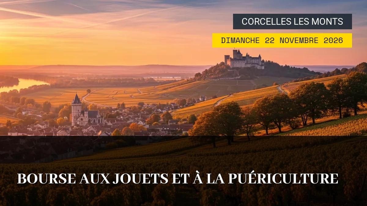 Affiche de l'événement : Bourse aux Jouets et à la Puériculture – Dimanche 22 Novembre 2026