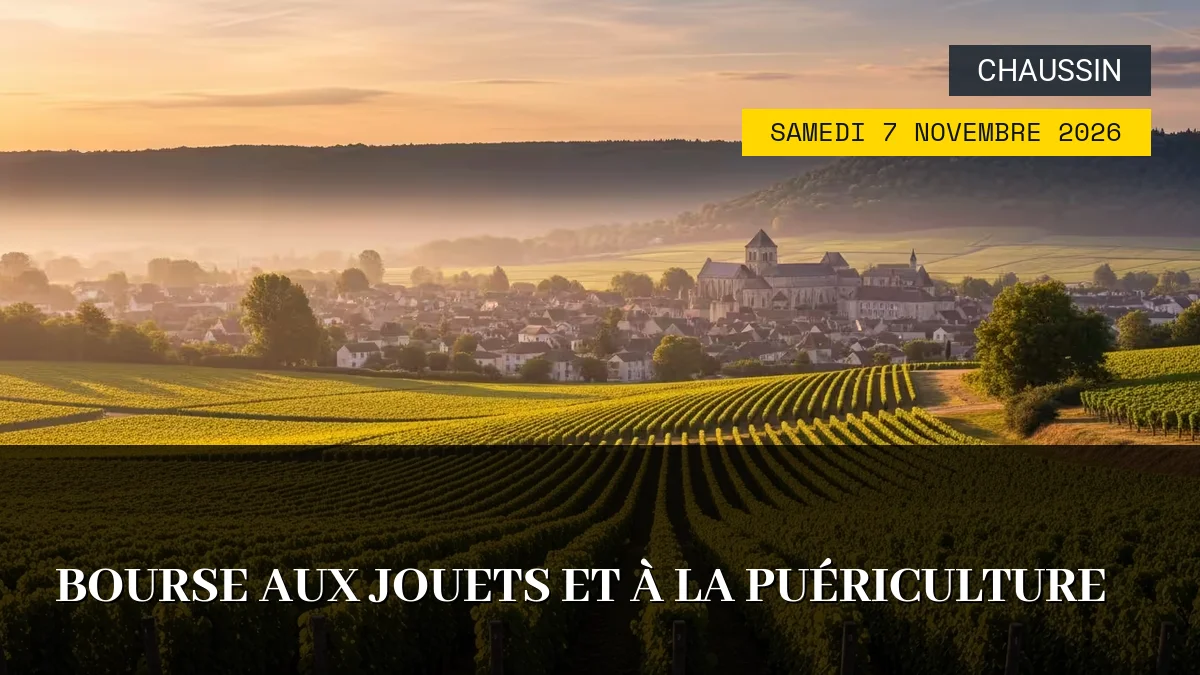 Affiche de l'événement : Bourse aux Jouets et à la Puériculture – Samedi 7 Novembre 2026
