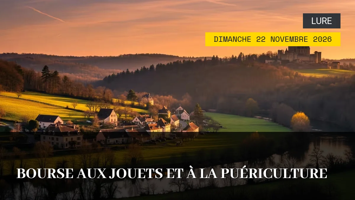 Affiche de l'événement : Bourse aux Jouets et à la Puériculture – Dimanche 22 Novembre 2026