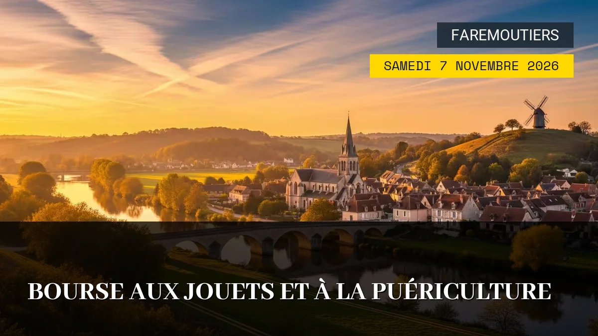 Affiche de l'événement : Bourse aux Jouets et à la Puériculture – Samedi 7 Novembre 2026