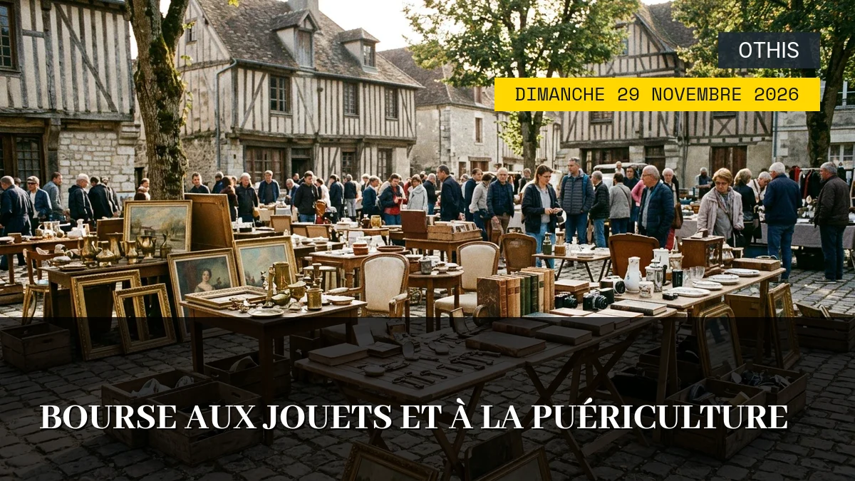 Affiche de l'événement : Bourse aux Jouets et à la Puériculture – Dimanche 29 Novembre 2026