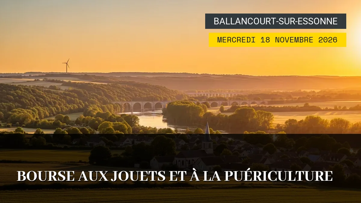 Affiche de l'événement : Bourse aux Jouets et à la Puériculture – Mercredi 18 Novembre 2026