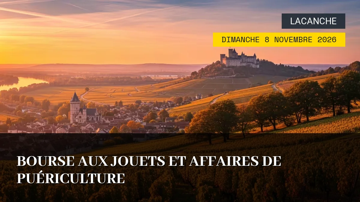 Affiche de l'événement : Bourse aux Jouets et Affaires de Puériculture – Dimanche 8 Novembre 2026