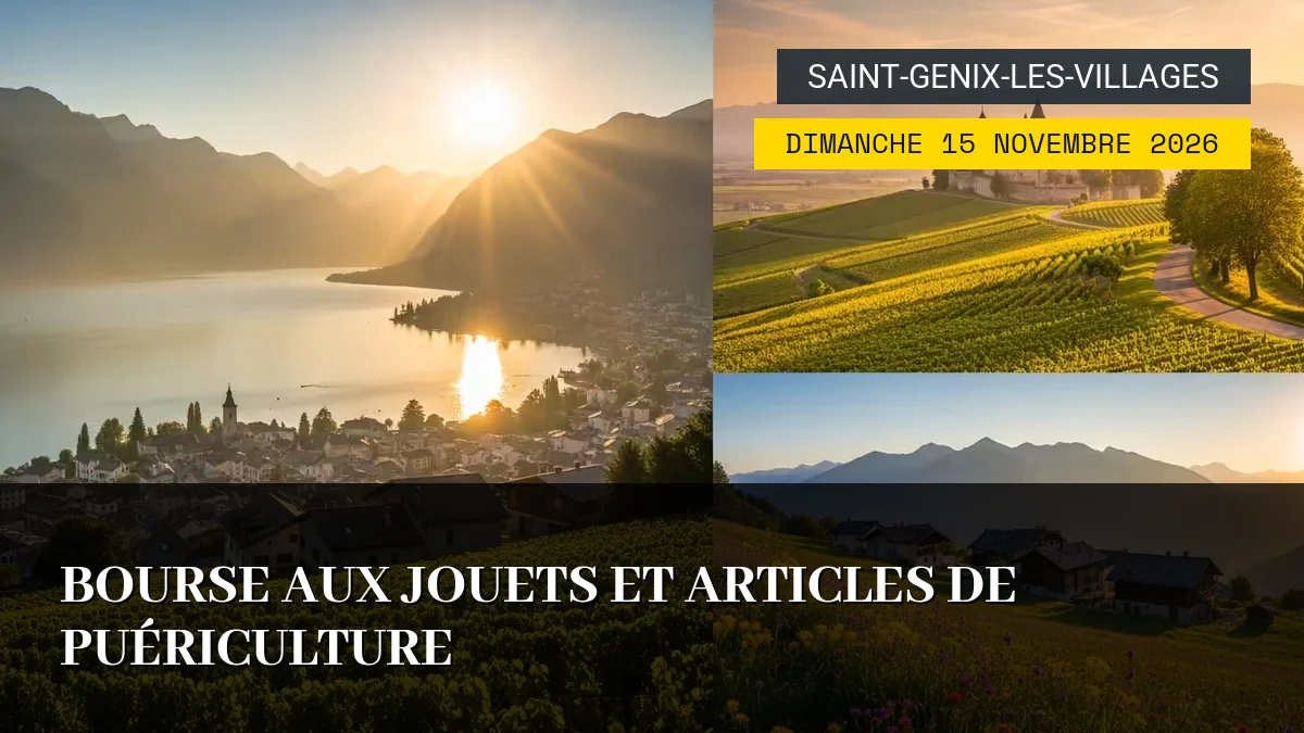 Affiche de l'événement : Bourse aux Jouets et Articles de Puériculture – Dimanche 15 Novembre 2026