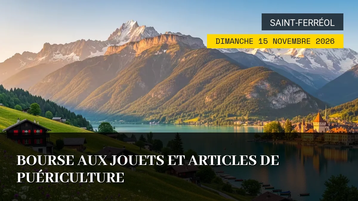 Affiche de l'événement : Bourse aux jouets et articles de puériculture – Dimanche 15 Novembre 2026