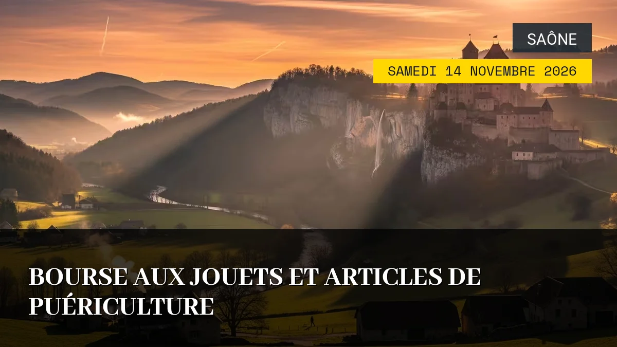 Affiche de l'événement : Bourse aux Jouets et Articles de Puériculture – Samedi 14 Novembre 2026