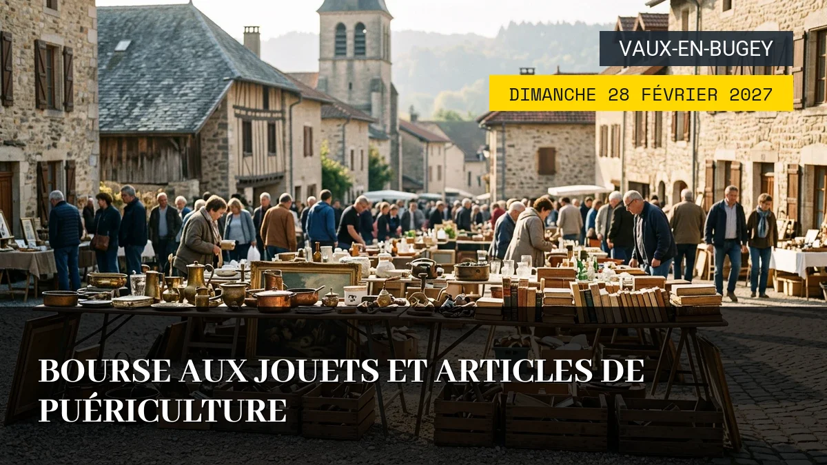 Affiche de l'événement : Bourse aux Jouets et Articles de Puériculture – Dimanche 28 Février 2027