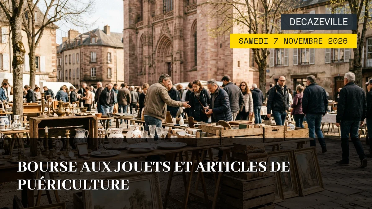 Affiche de l'événement : Bourse aux Jouets et Articles de Puériculture – Samedi 7 Novembre 2026
