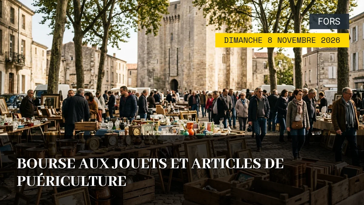 Affiche de l'événement : Bourse aux Jouets et Articles de Puériculture – Dimanche 8 Novembre 2026