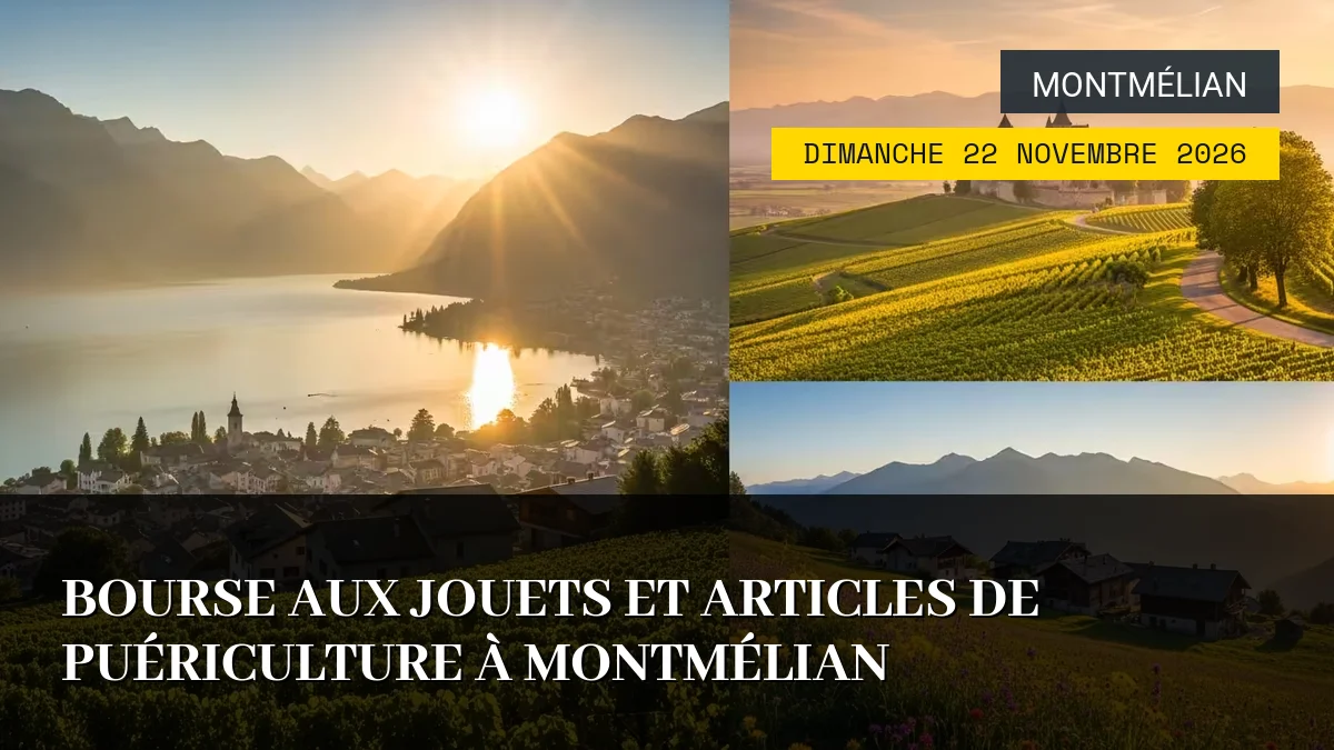 Affiche de l'événement : Bourse aux Jouets et Articles de Puériculture à Montmélian – Dimanche 22 Novembre 2026