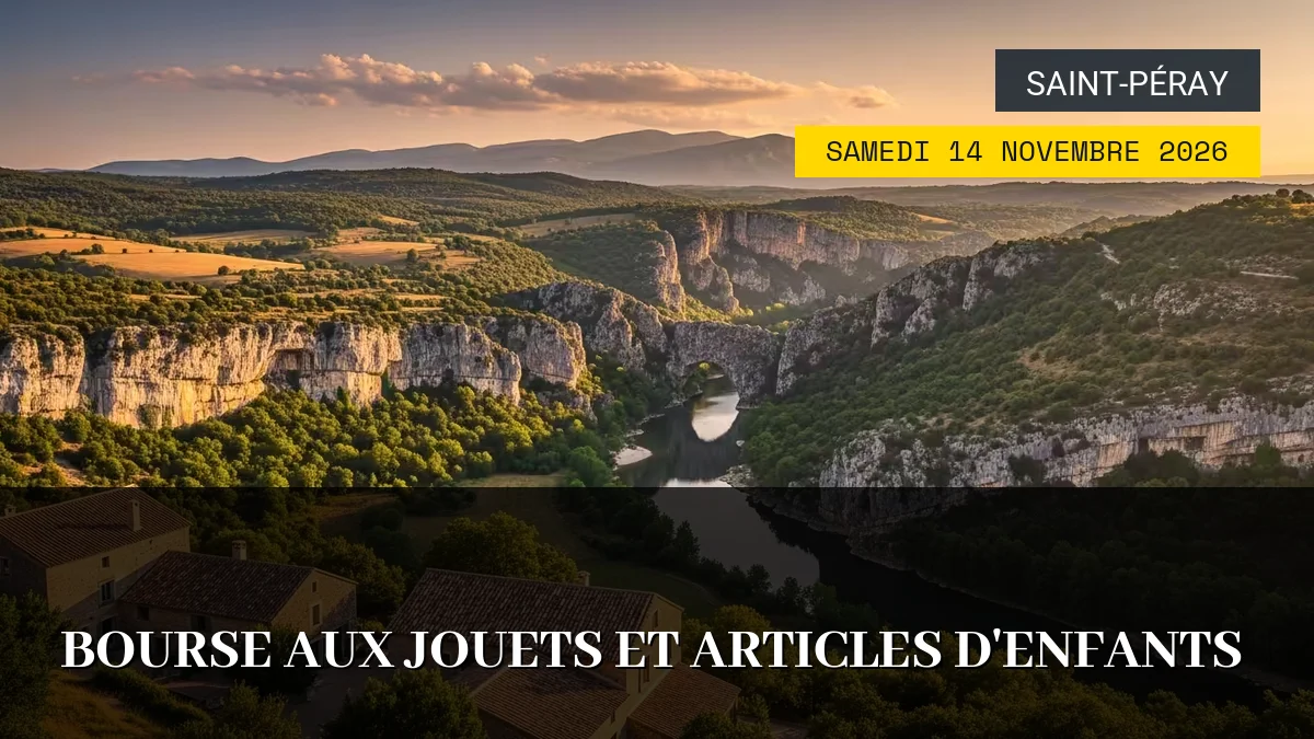 Affiche de l'événement : Bourse aux Jouets et Articles d&rsquo;Enfants – Samedi 14 Novembre 2026