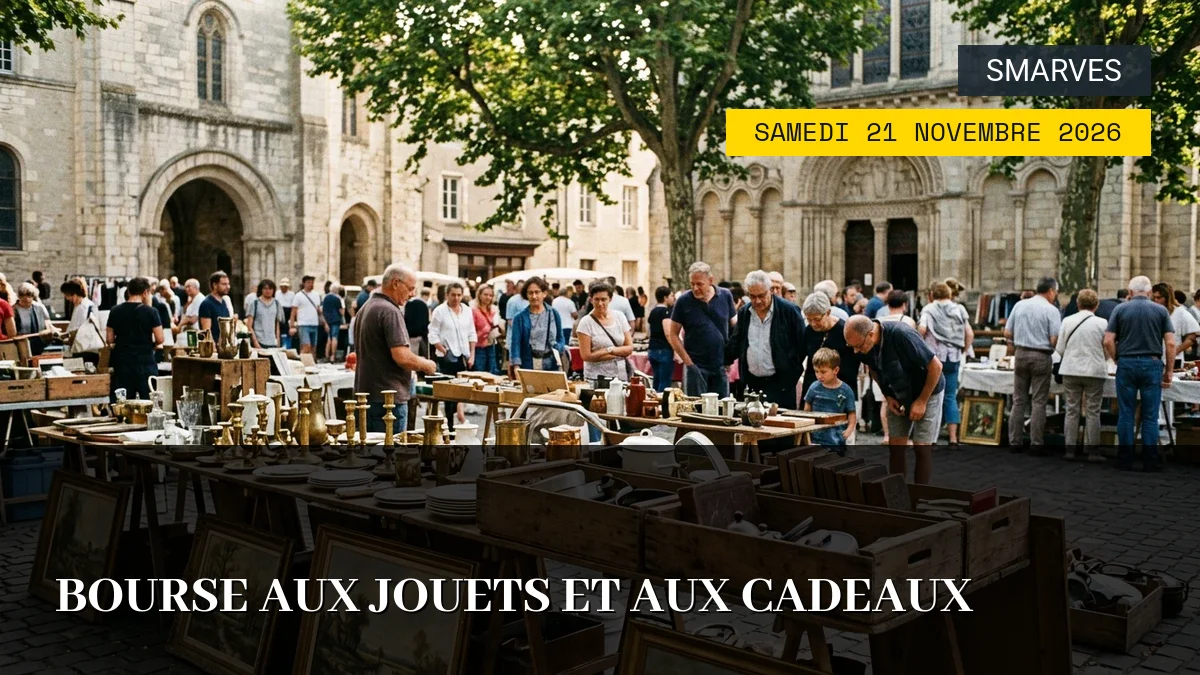 Affiche de l'événement : Bourse aux Jouets et aux Cadeaux — Du Samedi 21 Novembre 2026 au Dimanche 22 Novembre 2026