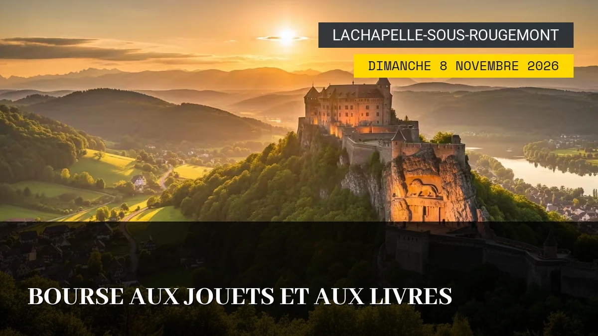 Affiche de l'événement : Bourse aux jouets et aux livres – Dimanche 8 Novembre 2026