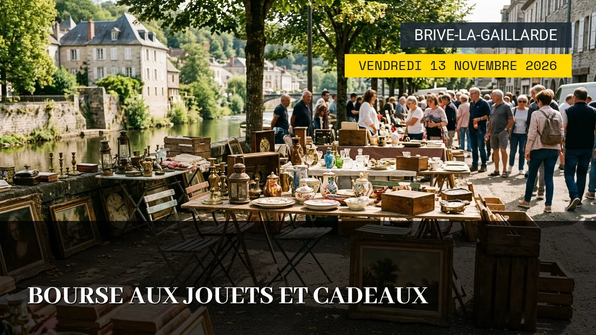 Affiche de l'événement : Bourse aux Jouets et Cadeaux – Vendredi 13 Novembre 2026