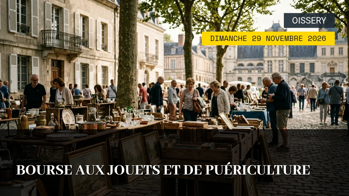 Affiche de l'événement : Bourse aux Jouets et de Puériculture – Dimanche 29 Novembre 2026