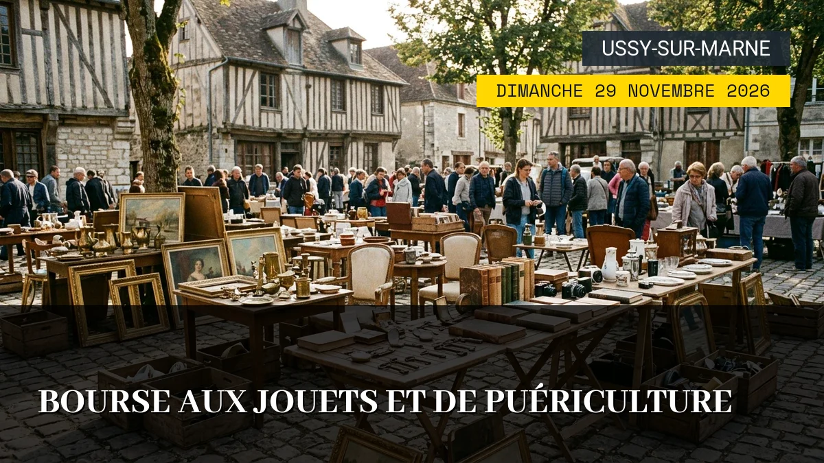 Affiche de l'événement : Bourse aux Jouets et de Puériculture – Dimanche 29 Novembre 2026