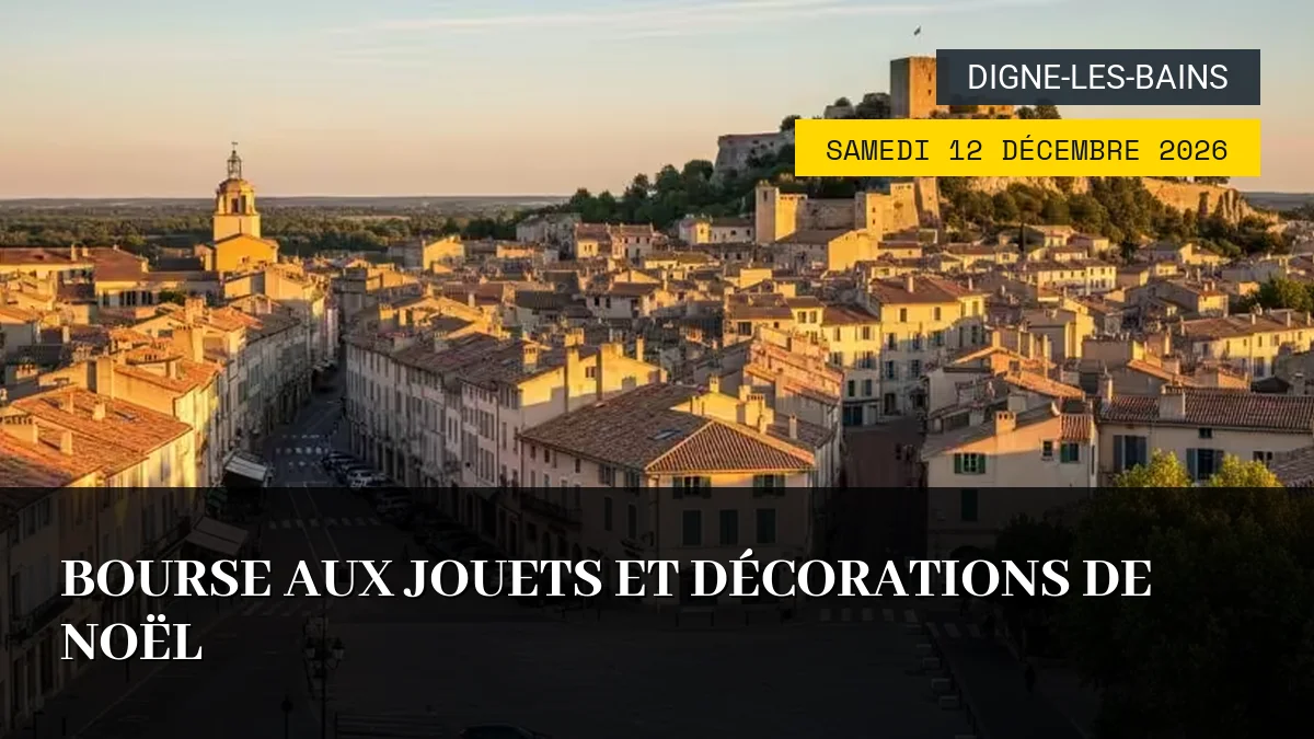 Affiche de l'événement : Bourse aux jouets et décorations de Noël – Samedi 12 Décembre 2026
