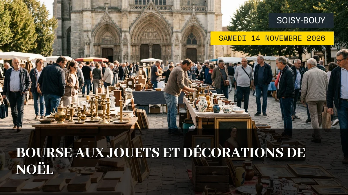 Affiche de l'événement : Bourse aux Jouets et Décorations de Noël — Du Samedi 14 Novembre 2026 au Dimanche 15 Novembre 2026