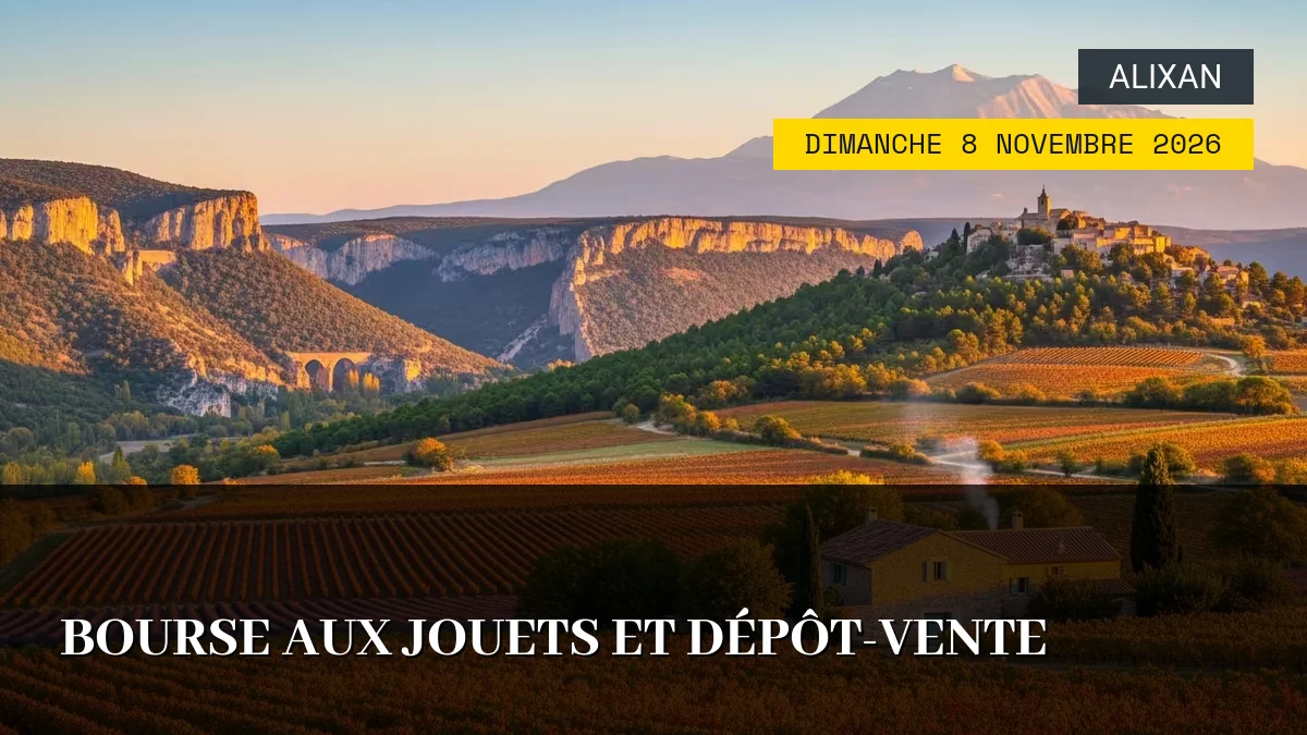 Affiche de l'événement : Bourse aux Jouets et Dépôt-Vente – Dimanche 8 Novembre 2026