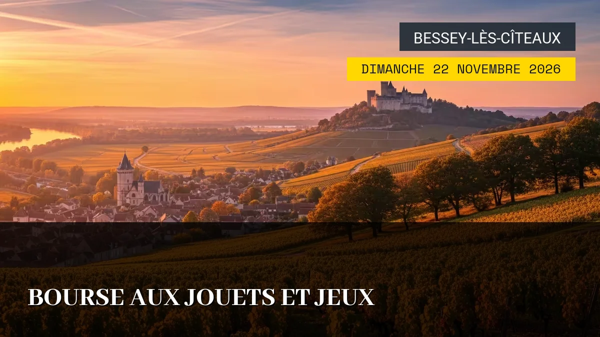 Affiche de l'événement : Bourse aux Jouets et Jeux – Dimanche 22 Novembre 2026