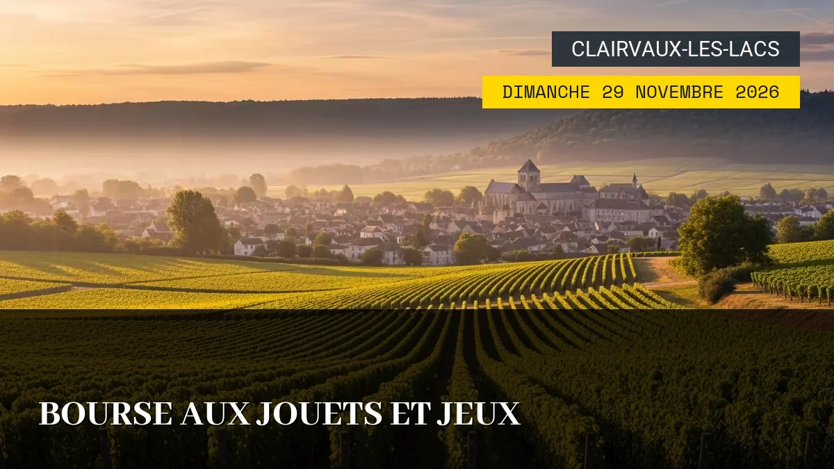 Affiche de l'événement : Bourse aux Jouets et Jeux – Dimanche 29 Novembre 2026