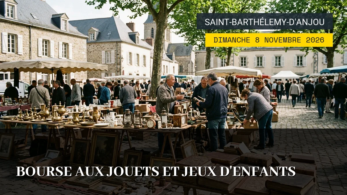 Affiche de l'événement : Bourse aux Jouets et Jeux d&rsquo;Enfants – Dimanche 8 Novembre 2026
