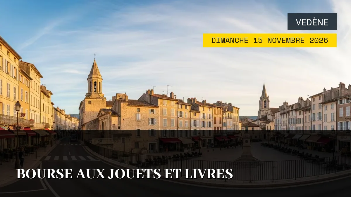 Affiche de l'événement : Bourse aux Jouets et Livres – Dimanche 15 Novembre 2026