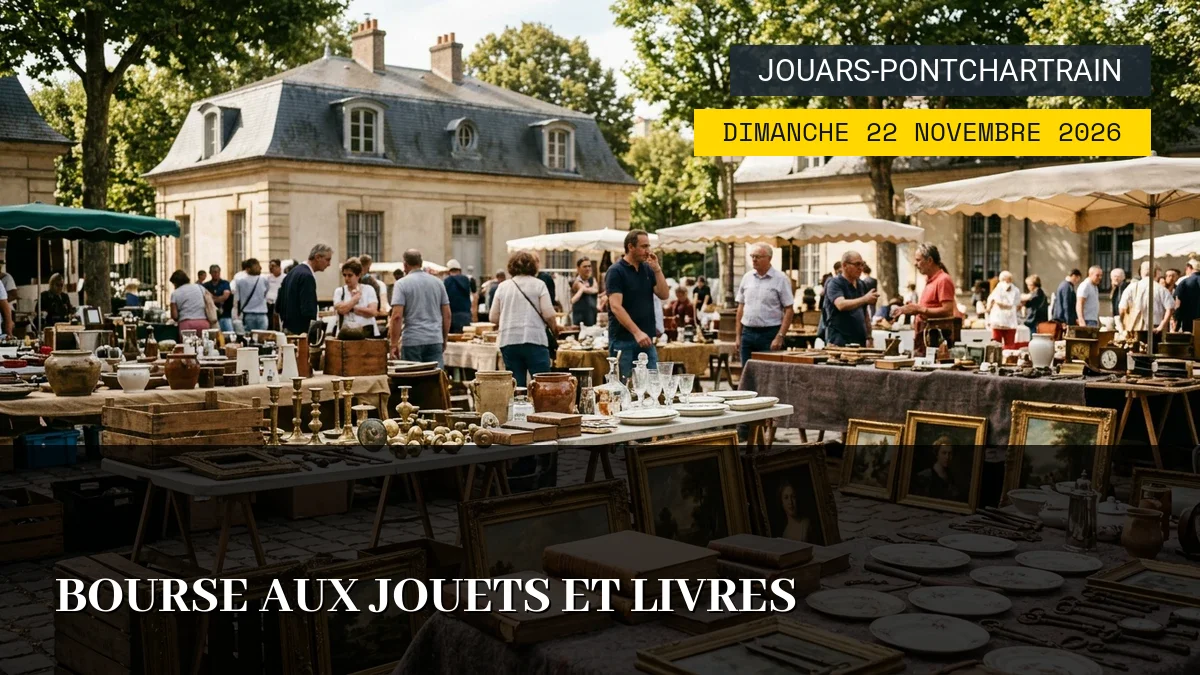 Affiche de l'événement : Bourse aux Jouets et Livres – Dimanche 22 Novembre 2026