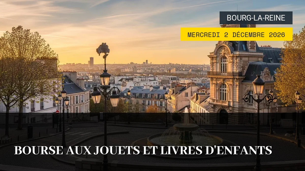 Affiche de l'événement : Bourse aux Jouets et Livres d&rsquo;Enfants – Mercredi 2 Décembre 2026