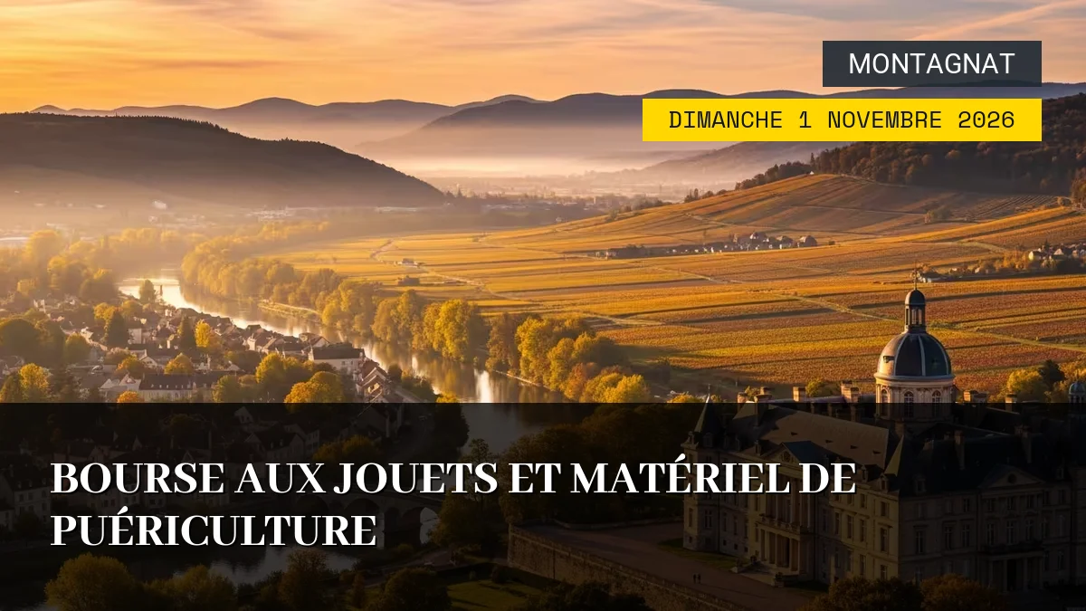 Affiche de l'événement : Bourse aux Jouets et Matériel de Puériculture – Dimanche 1 Novembre 2026