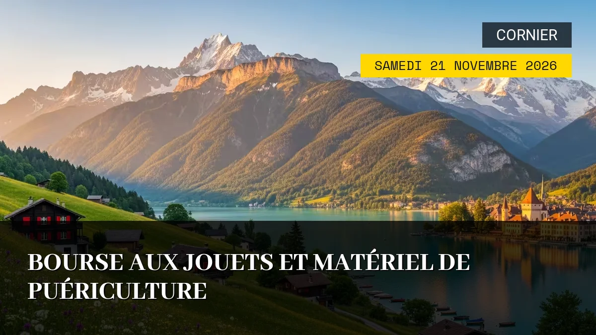 Affiche de l'événement : Bourse aux Jouets et Matériel de Puériculture – Samedi 21 Novembre 2026