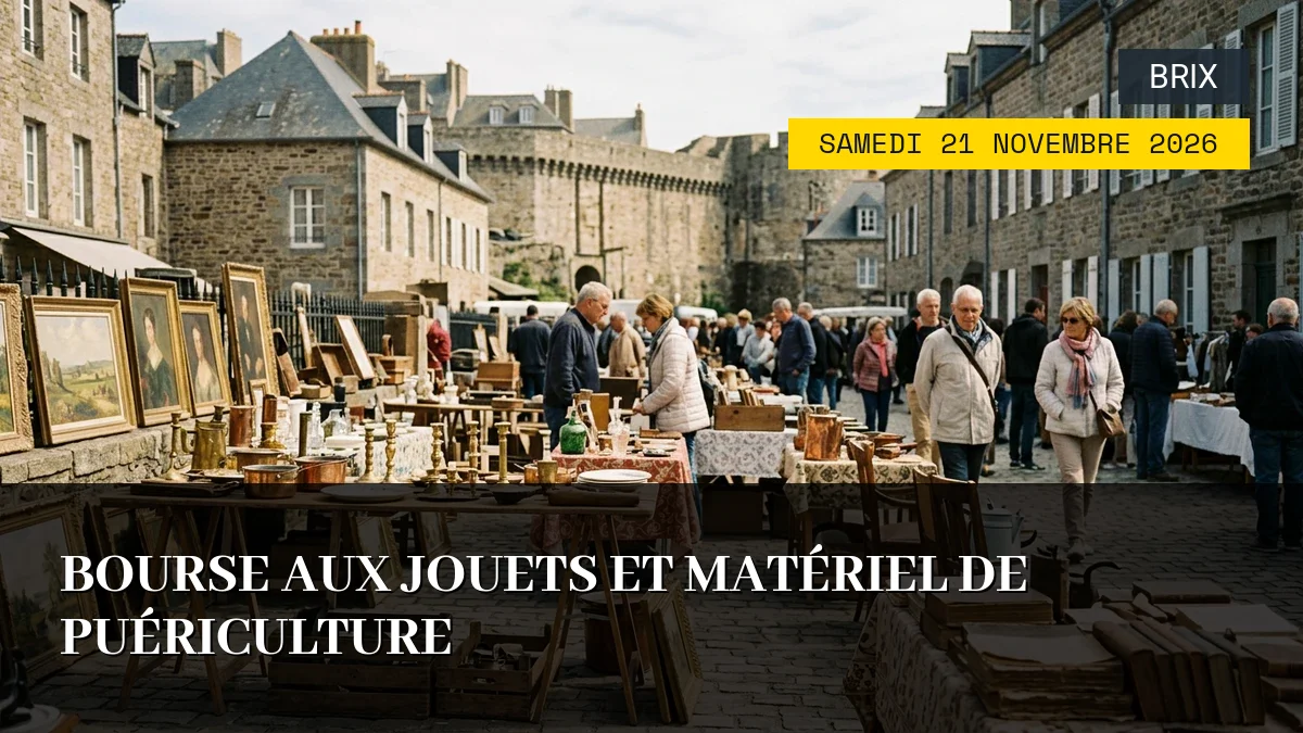 Affiche de l'événement : Bourse aux Jouets et Matériel de Puériculture – Samedi 21 Novembre 2026