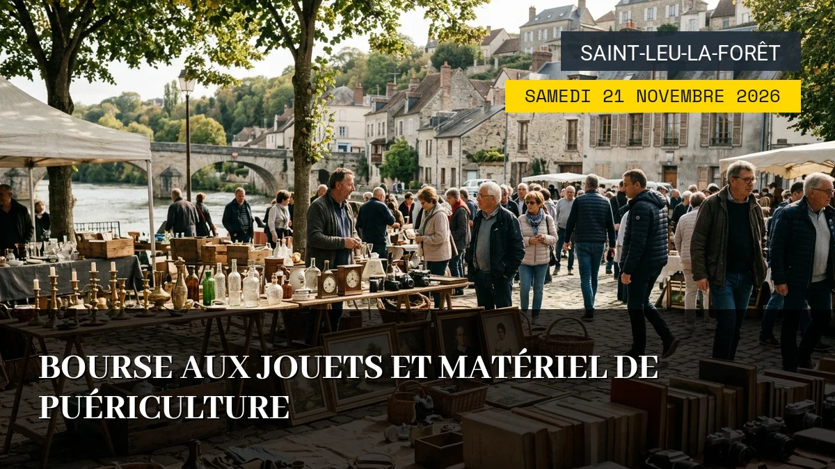 Affiche de l'événement : Bourse aux Jouets et Matériel de Puériculture – Samedi 21 Novembre 2026