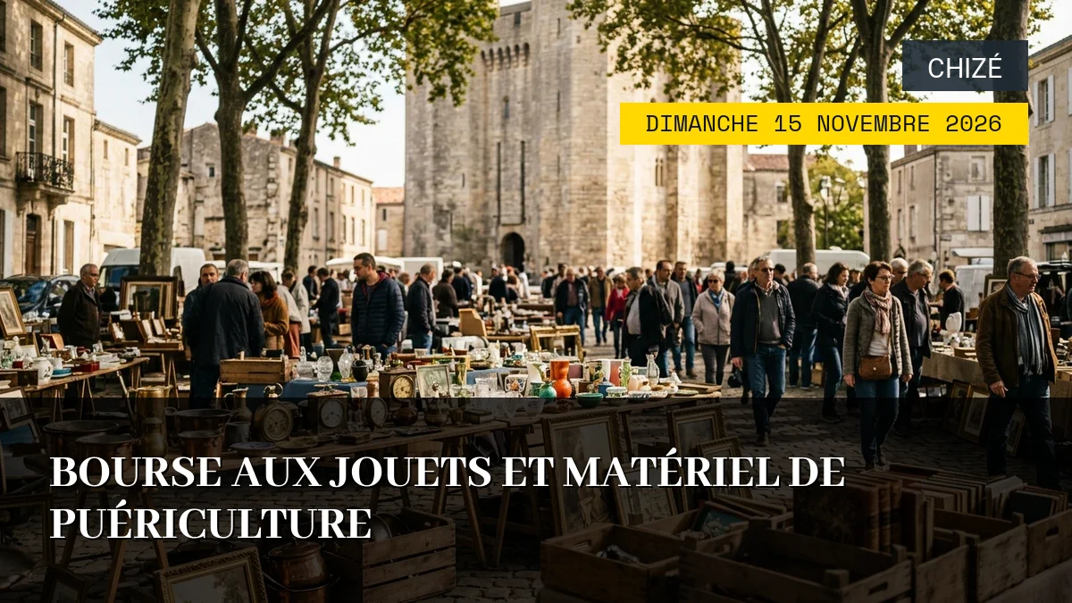 Affiche de l'événement : Bourse aux Jouets et Matériel de Puériculture – Dimanche 15 Novembre 2026