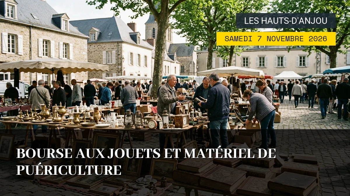 Affiche de l'événement : Bourse aux Jouets et Matériel de Puériculture – Samedi 7 Novembre 2026