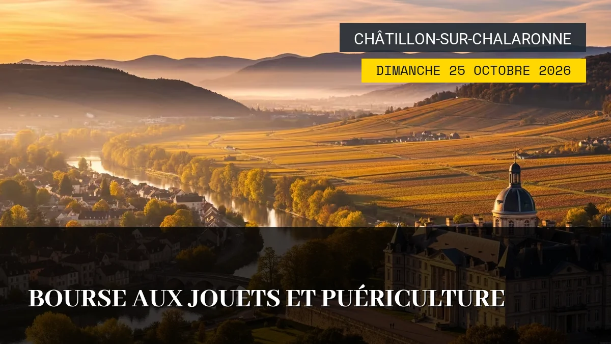 Affiche de l'événement : Bourse aux Jouets et Puériculture – Dimanche 25 Octobre 2026