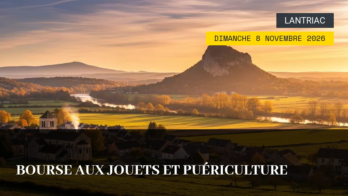 Affiche de l'événement : Bourse aux Jouets et Puériculture – Dimanche 8 Novembre 2026