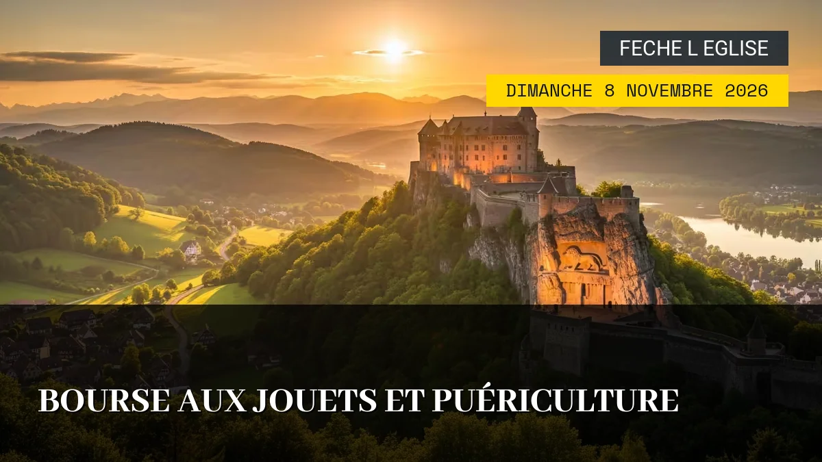 Affiche de l'événement : Bourse aux jouets et puériculture – Dimanche 8 Novembre 2026