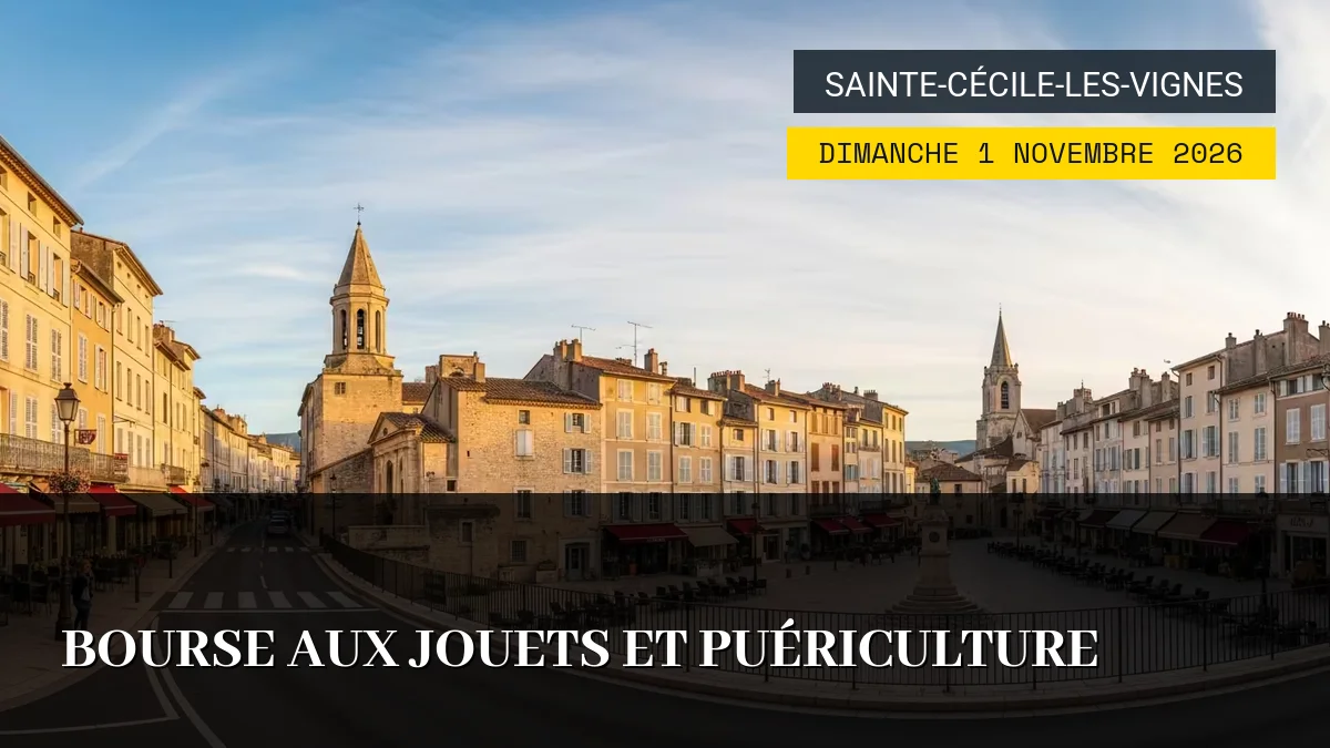 Affiche de l'événement : Bourse aux Jouets et Puériculture – Dimanche 1 Novembre 2026
