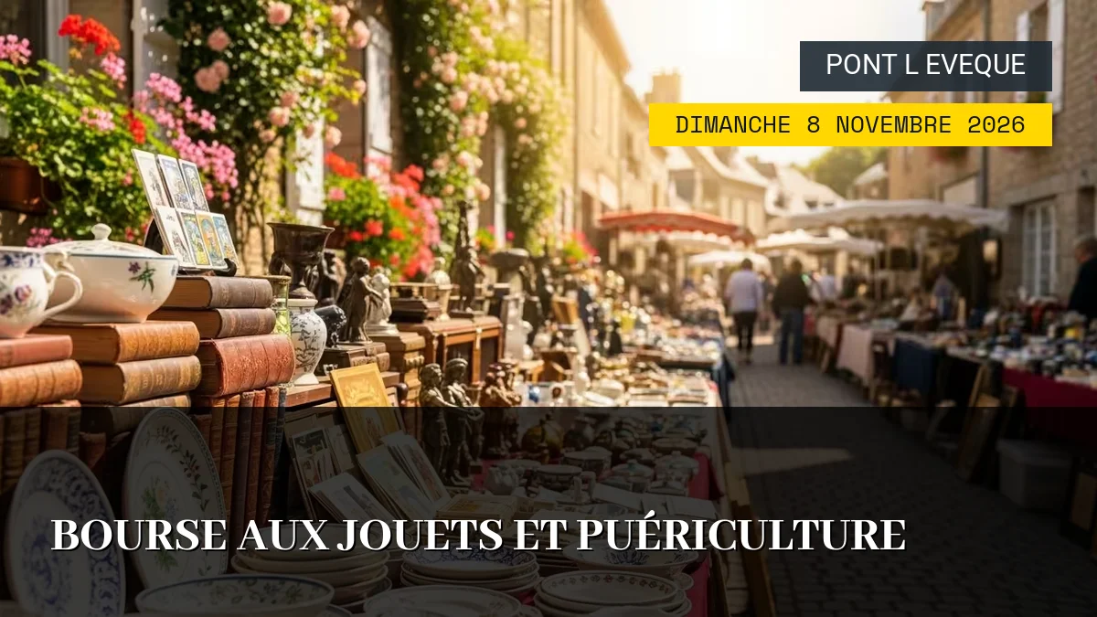 Affiche de l'événement : Bourse aux jouets et puériculture – Dimanche 8 Novembre 2026