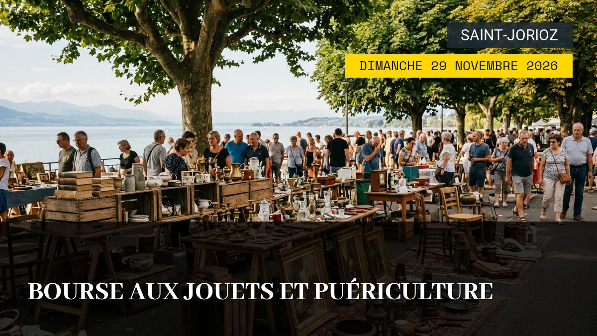 Affiche de l'événement : Bourse aux Jouets et Puériculture – Dimanche 29 Novembre 2026