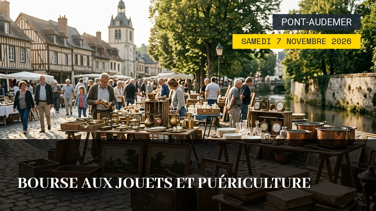 Affiche de l'événement : Bourse aux Jouets et Puériculture – Samedi 7 Novembre 2026